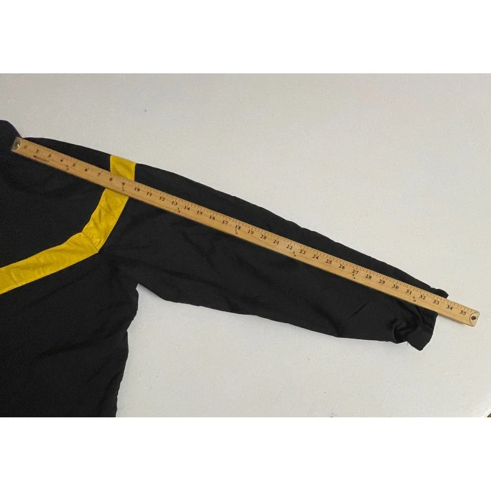 US Army APFU Physical Fitness Jacket Black Yellow Large Long 8415-01-623-8633
